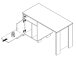 Schreibtisch >Celon< in Old Wood Vintage - 126,5x73,5x60cm (BxHxT)