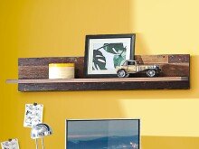 Wandregal >Celon< in Old Wood Vintage - 120x22,8x21,9cm (BxHxT)
