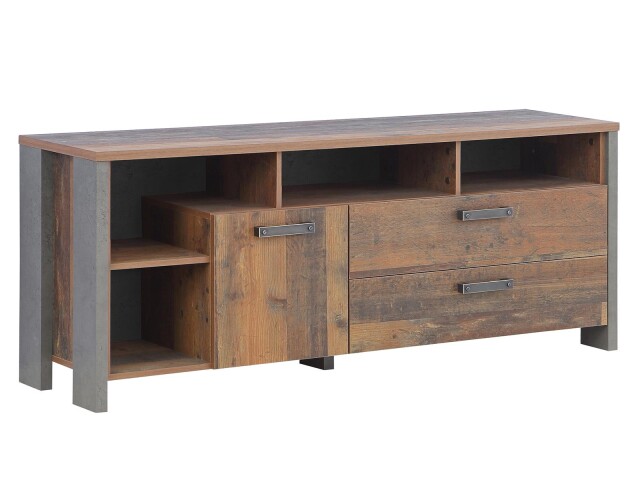 TV-Board >Celon< in Old Wood Vintage - 161x63,9x41,6cm (BxHxT)