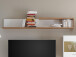 Wohnwand >Natalie< in Weiß aus Glas - 265x192x42cm (BxHxT)