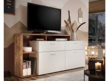 TV-Board >Natalie< in Weiß - 210x105x40cm...