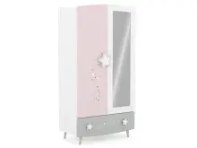 Drehtürenschrank >Savannah< in Weiß -...