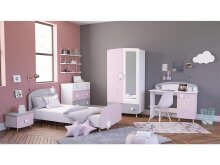Drehtürenschrank >Savannah< in Weiß - 95x186,8x51,5cm (BxHxT)