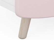 Nachttisch >Savannah< in Weiß aus MDF - 44,4x33,7x38,8cm (BxHxT)