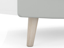 Schubkastenkommode >Savannah< in Weiß aus MDF - 87x86,5x41cm (BxHxT)