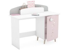 Kinderschreibtisch >Savannah< in Weiß aus MDF - 113,2x94,5x50cm (BxHxT)