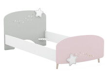 Kinderbett >Savannah< in Weiß aus MDF - 97x77x204,5cm (BxHxT)