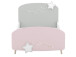 Kinderbett >Savannah< in Weiß aus MDF - 97x77x204,5cm (BxHxT)
