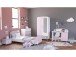 Kinderbett >Savannah< in Weiß aus MDF - 97x77x204,5cm (BxHxT)