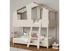 Kinderbett >Tyler< in taupe aus MDF -...