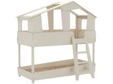 Kinderbett >Tyler< in taupe aus MDF -...