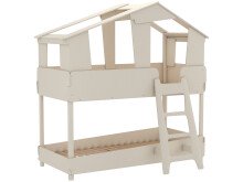 Kinderbett >Tyler< in taupe aus MDF - 213x215x127.8cm (BxHxT)