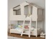 Kinderbett >Tyler< in taupe aus MDF - 213x215x127.8cm (BxHxT)