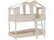 Kinderbett >Tyler< in taupe aus MDF - 213x215x127.8cm (BxHxT)