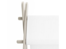 Kinderbett >Tulsa< in Perle-Weiß aus MDF - 220.2x140x113.3cm (BxHxT)
