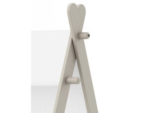 Kinderbett >Tulsa< in Perle-Weiß aus MDF - 220.2x140x113.3cm (BxHxT)