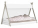 Kinderbett >Tulsa< in Perle-Weiß aus MDF - 220.2x140x113.3cm (BxHxT)