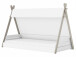 Kinderbett >Tulsa< in Perle-Weiß aus MDF - 220.2x140x113.3cm (BxHxT)