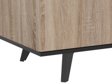 Sideboard >Waco< in Sonoma-Eiche aus Kunststoff - 160.7x73.3x43.9cm (BxHxT)