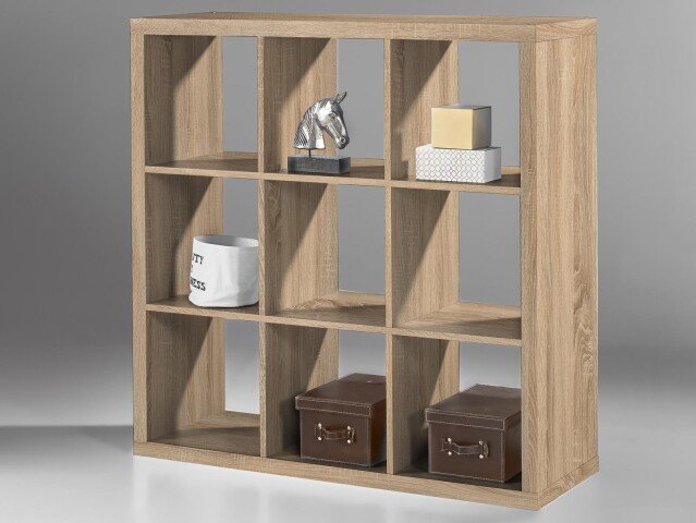 Raumteiler >Portia< in Sonoma-Eiche - 112x112x38cm (BxHxT)