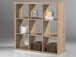Raumteiler >Portia< in Sonoma-Eiche - 112x112x38cm (BxHxT)