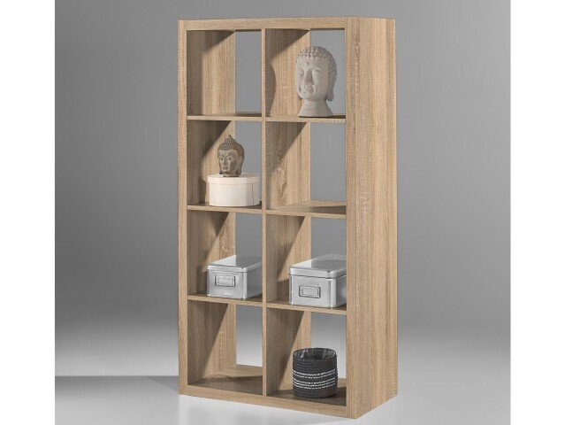 Raumteiler >PortiaI< in Sonoma-Eiche - 77x147x38cm (BxHxT)