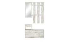 Garderoben-Set >Selene< in Eiche-Antik - 100x190x25cm (BxHxT)