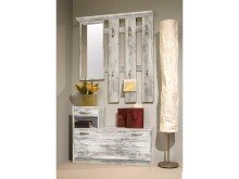 Garderoben-Set >Selene< in Eiche-Antik - 100x190x25cm (BxHxT)