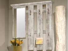Garderoben-Set >Selene< in Eiche-Antik - 100x190x25cm (BxHxT)