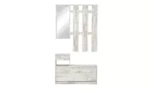 Garderoben-Set >Selene< in Eiche-Antik - 100x190x25cm (BxHxT)