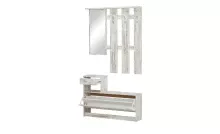 Garderoben-Set >Selene< in Eiche-Antik - 100x190x25cm (BxHxT)