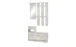 Garderoben-Set >Selene< in Eiche-Antik - 100x190x25cm (BxHxT)