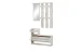 Garderoben-Set >Selene< in Eiche-Antik - 100x190x25cm (BxHxT)