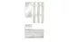 Garderoben-Set >Selene< in Eiche-Antik - 100x190x25cm (BxHxT)