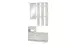 Garderoben-Set >Selene< in Eiche-Antik - 100x190x25cm (BxHxT)