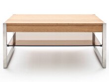 Couchtisch >Arie< in Asteiche aus Metall - 105x38x65cm (BxHxT)