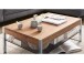 Couchtisch >Arie< in Asteiche aus Metall - 105x38x65cm (BxHxT)