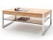 Couchtisch >Arie< in Asteiche aus Metall - 105x38x65cm (BxHxT)