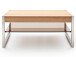 Couchtisch >Arie< in Asteiche aus Metall - 105x38x65cm (BxHxT)