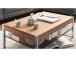 Couchtisch >Arie< in Asteiche aus Metall - 105x38x65cm (BxHxT)