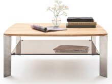 Couchtisch >Neath< in Asteiche aus Metall - 120x41x70cm (BxHxT)