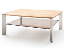 Couchtisch >Neath< in Asteiche aus Metall - 120x41x70cm (BxHxT)