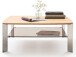 Couchtisch >Neath< in Asteiche aus Metall - 120x41x70cm (BxHxT)