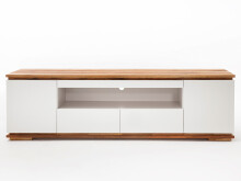 TV-Board >Charleston I< in Asteiche aus Massivholz - 202x54x40cm (BxHxT)