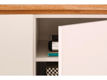 TV-Board >Charleston I< in Asteiche aus Massivholz - 202x54x40cm (BxHxT)
