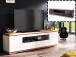 TV-Board >Charleston I< in Asteiche aus Massivholz - 202x54x40cm (BxHxT)