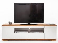 TV-Board >Charleston< in Asteiche aus Massivholz - 202x54x40cm (BxHxT)