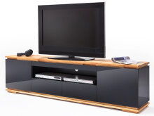 TV-Board >Charleston< in Asteiche aus Massivholz - 202x54x40cm (BxHxT)