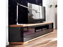 TV-Board >Charleston< in Asteiche aus Massivholz -...