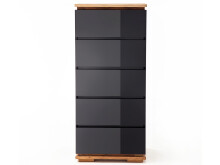 Schubkastenkommode >Charleston I< in Asteiche aus Massivholz - 51x115x40 (BxHxT)